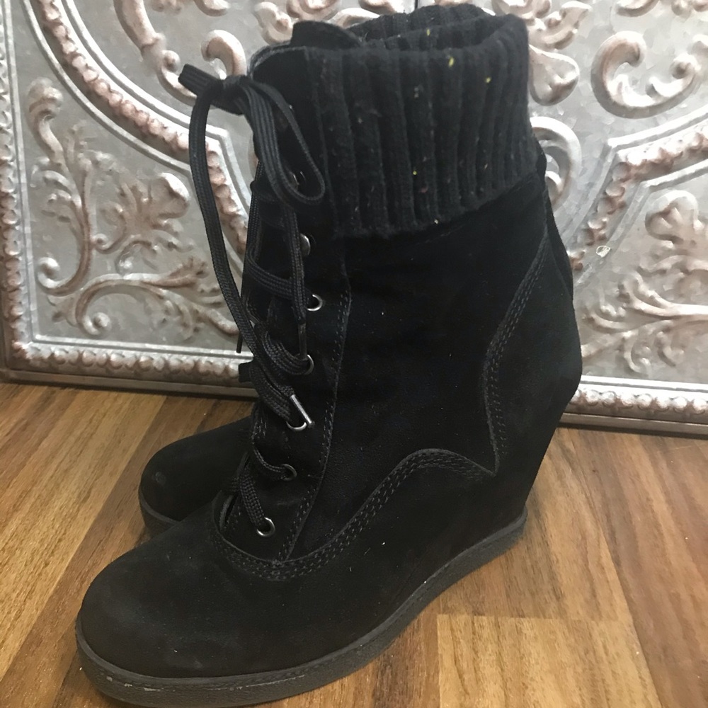 Dollhouse lace up boots